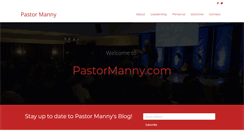 Desktop Screenshot of pastormanny.com